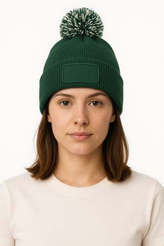 czapka beanie pom