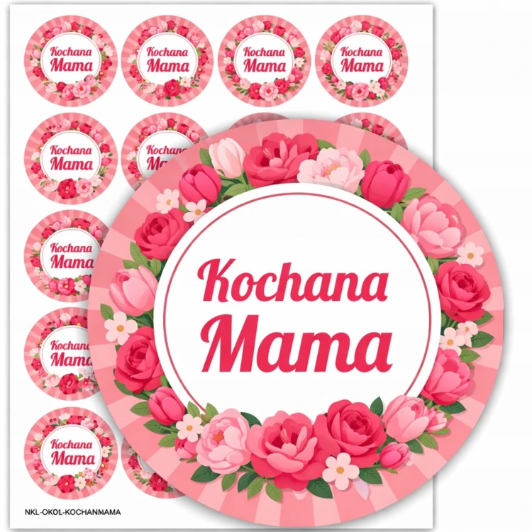 Kochana Mama z florami.png